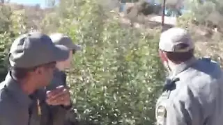 Hot Latin booty caught in the border by horny officer