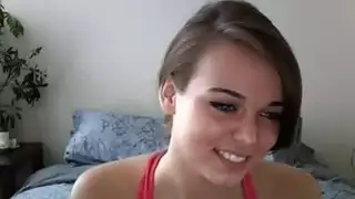 Cute Shy Teen Dildos Her Pussy To Orgasm