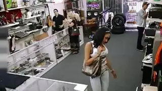 Big boobs latina screwed by pawn dude in the backroom