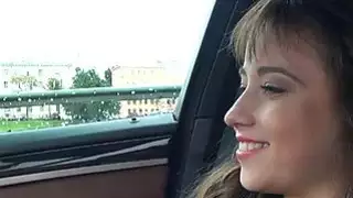 Pretty teen Taissia Shanti assfucked and facialed in the car